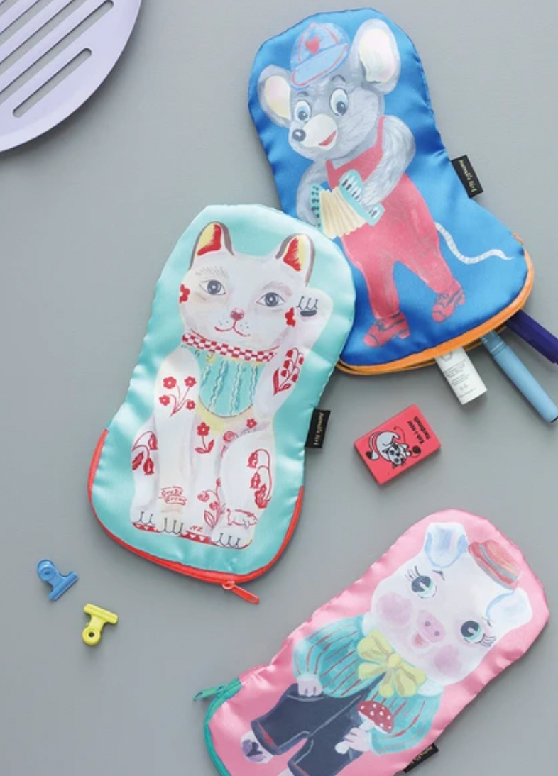 Pouch Nathalie Lete Satin pouch