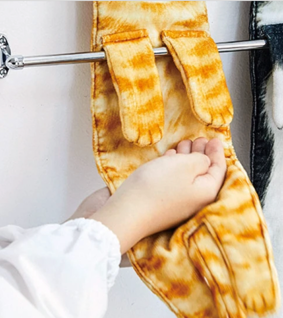 FELISSIMO cat hand Towel [brown tiger]