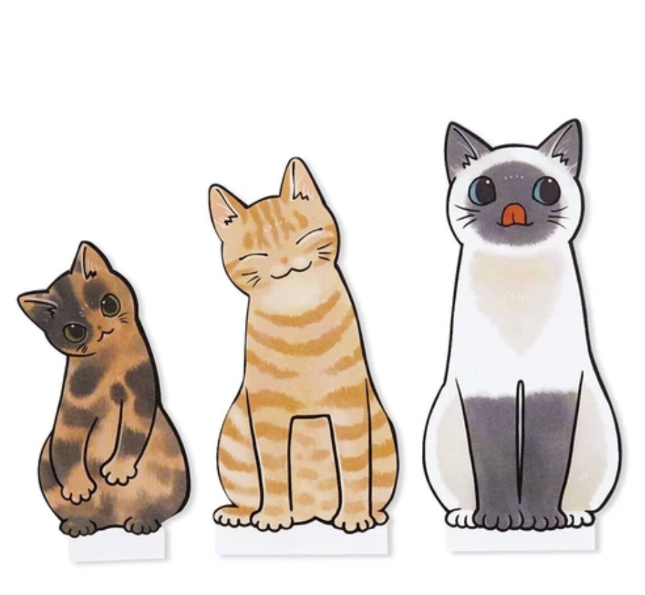 ELISSIMO [rusty * brown tiger * pointed] Memo Pad