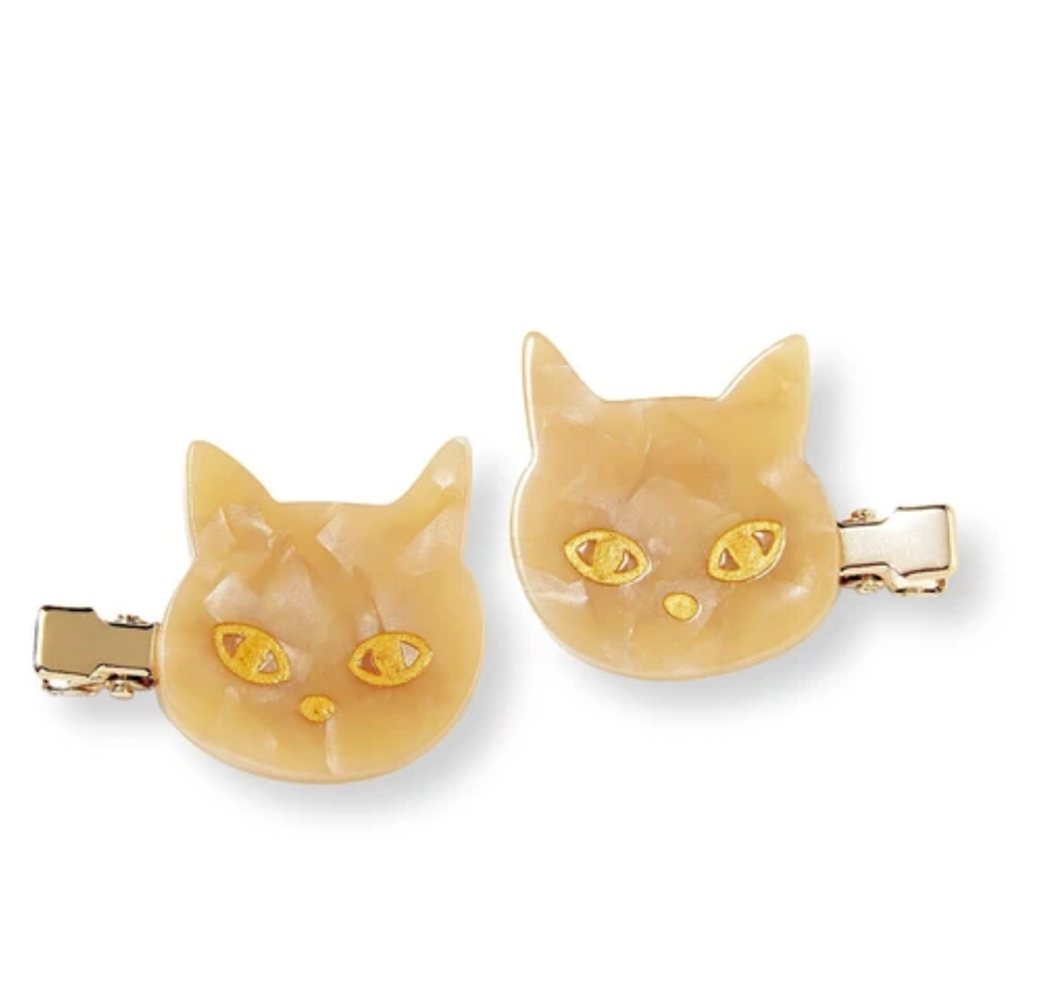 FELISSIMO [brown tiger] hairclips