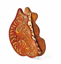 FELISSIMO ginger / orange tabby cat hairclips