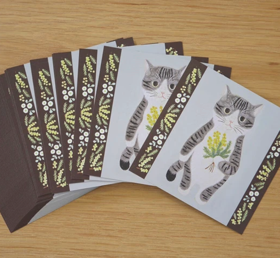 Cat Memo [#5 Saba White] 50pcs