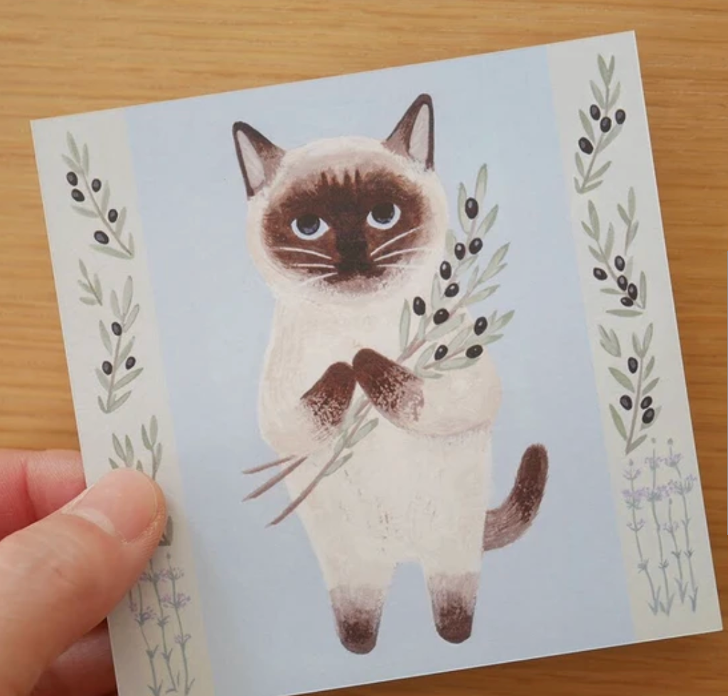 Cat Memo [#12 Siamese Cats] 50pcs