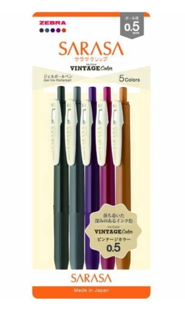 ZEBRA Gel Pen ZEBRA Sarasa Ballpoint Pen Vintage Col-B