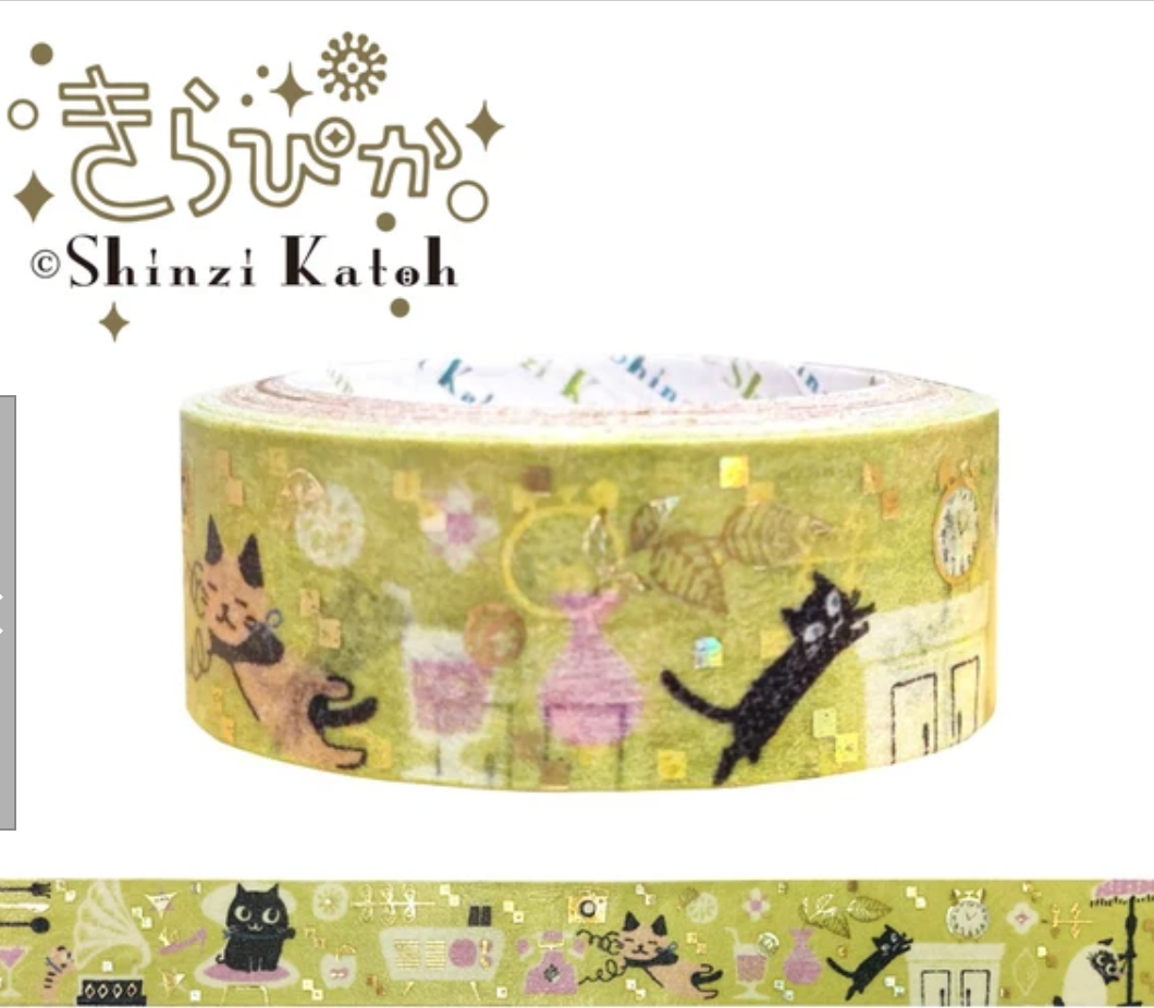 MASKING TAPE, foil stamping, unevencats