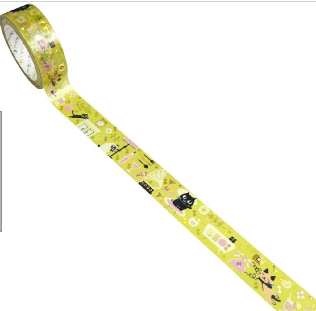 MASKING TAPE, foil stamping, unevencats