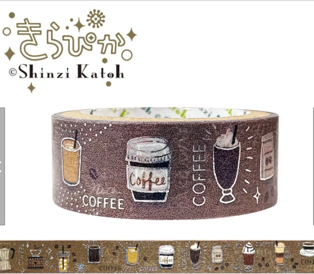 MASKING TAPE, foil stamping, coffee
