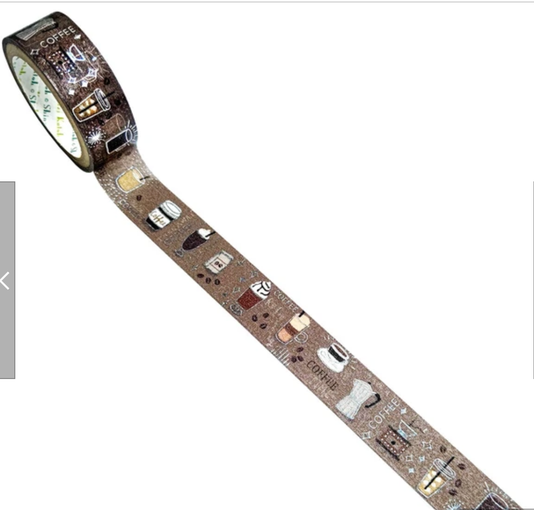 MASKING TAPE, foil stamping, coffee