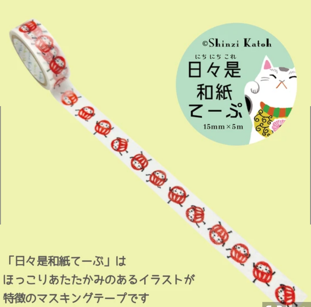MASKING TAPE HINDAI ZE WA-SHI Daruma-san