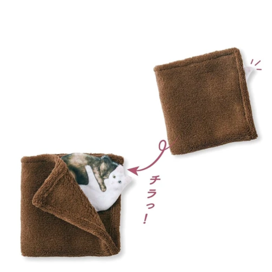 Towel Handkerchief [Brown (rust white)