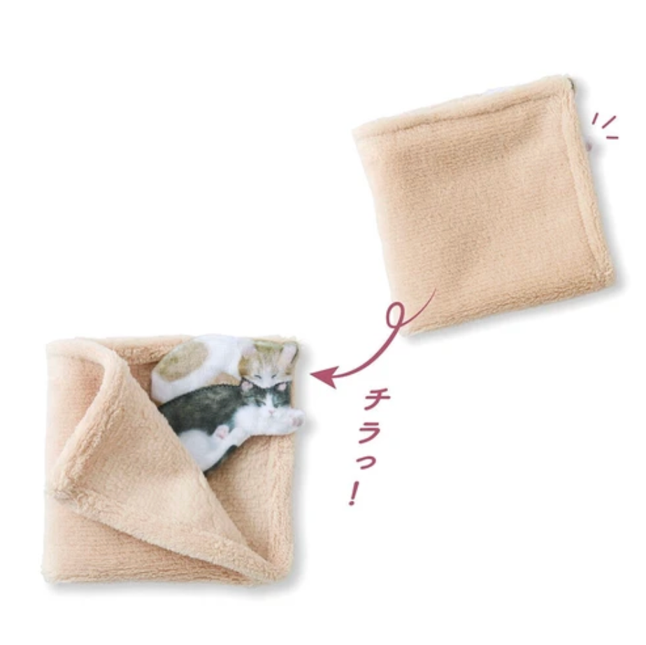 Towel Handkerchief [Beige (brown tiger x pheasant white)