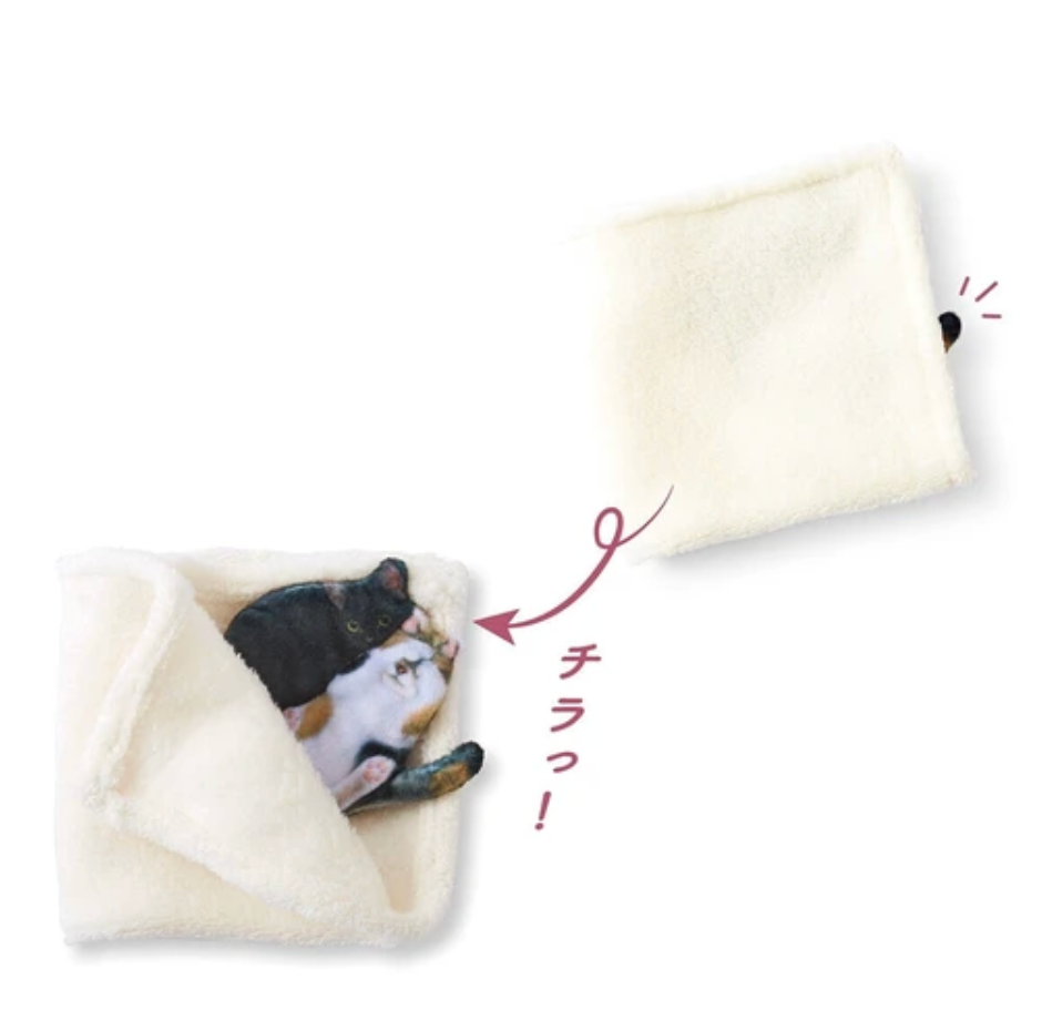Towel Handkerchief  [Ivory (black and tortoiseshell)
