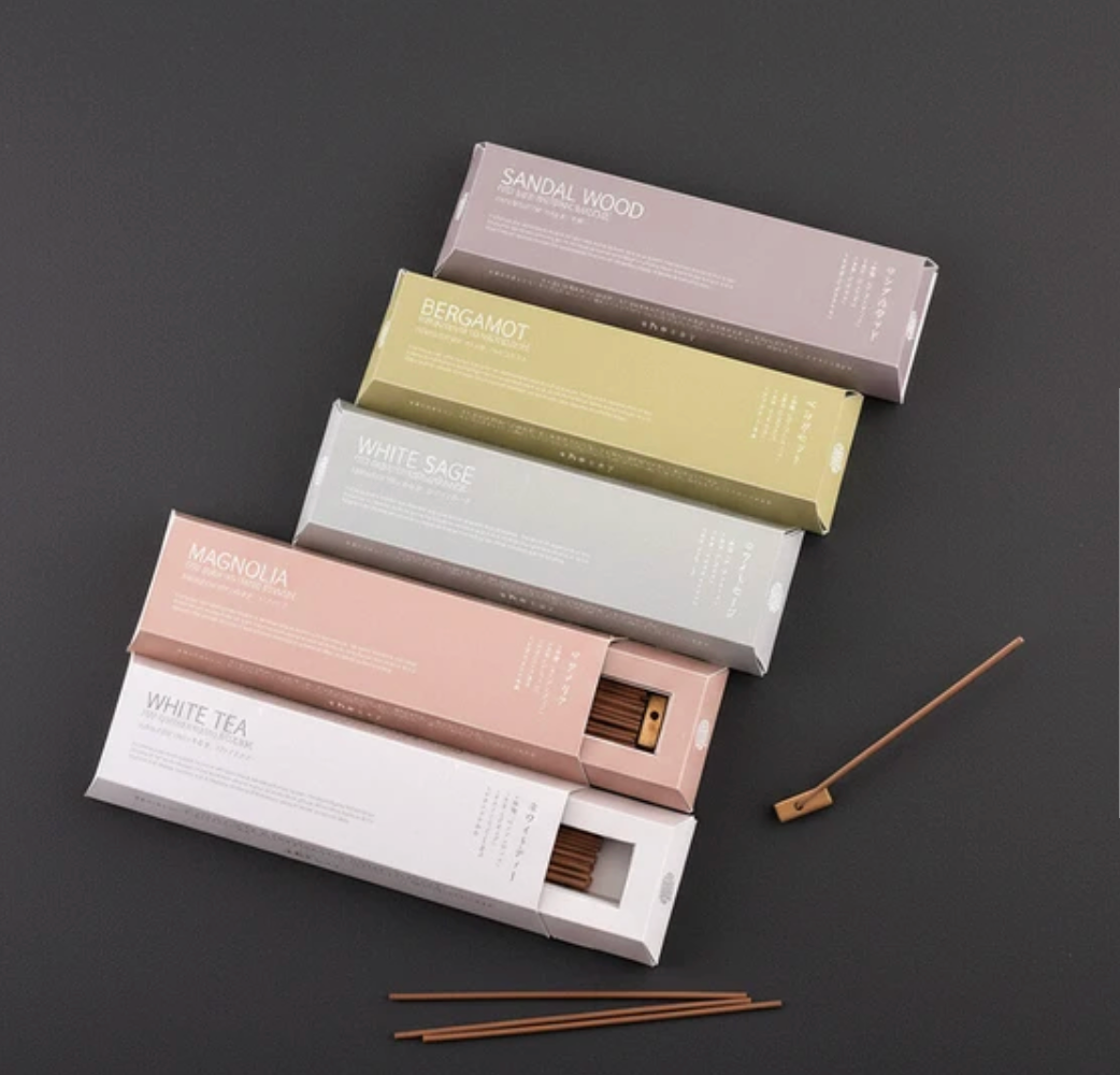 Natural incense made with natural ingredients, long, white tea