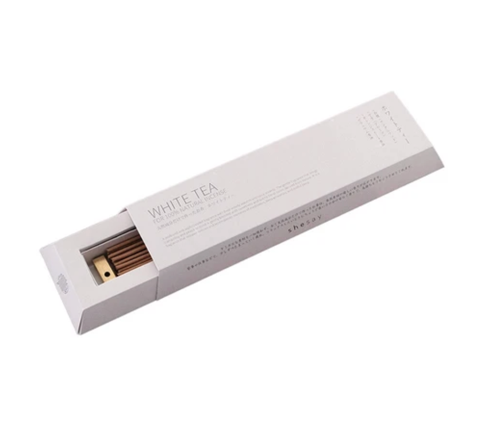 Natural incense made with natural ingredients, long, white tea