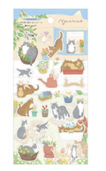 Sticker Seal*Nyan Tomo Large Hananiwa