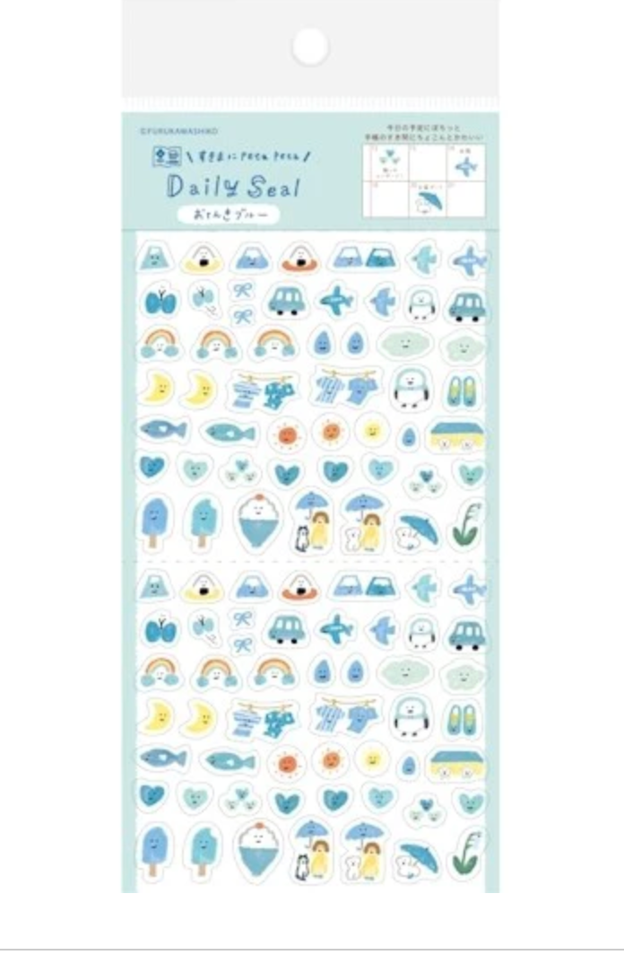 Sticker Daily Sticker Weather Blue