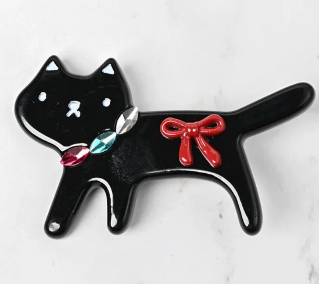 Clip Ladies fashion Hair Clip Cat BLACK