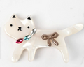 Clip Ladies fashion Hair Clip Cat WHITE