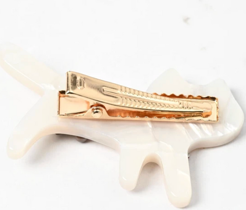 Clip Ladies fashion Hair Clip Cat WHITE