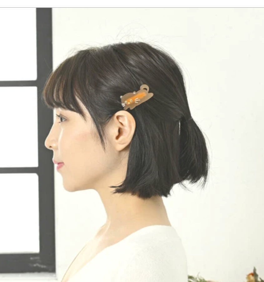 Clip Black-cat Ladies fashion brown-cat Hair Clip Cat