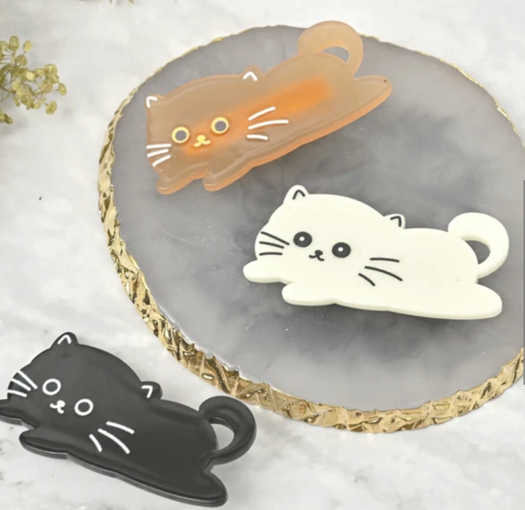 Clip Black-cat Ladies fashion brown-cat Hair Clip Cat