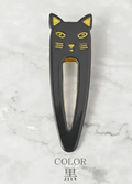 Clip Brown Ladies fashion Hair Clip Black Cat