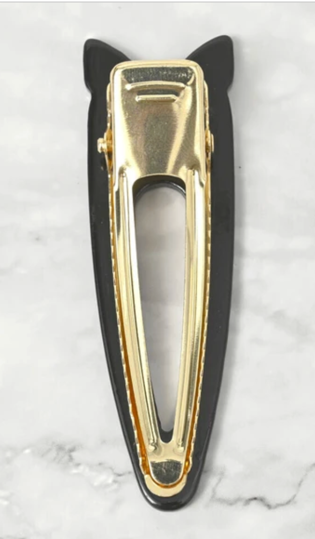 Clip Brown Ladies fashion Hair Clip Black Cat