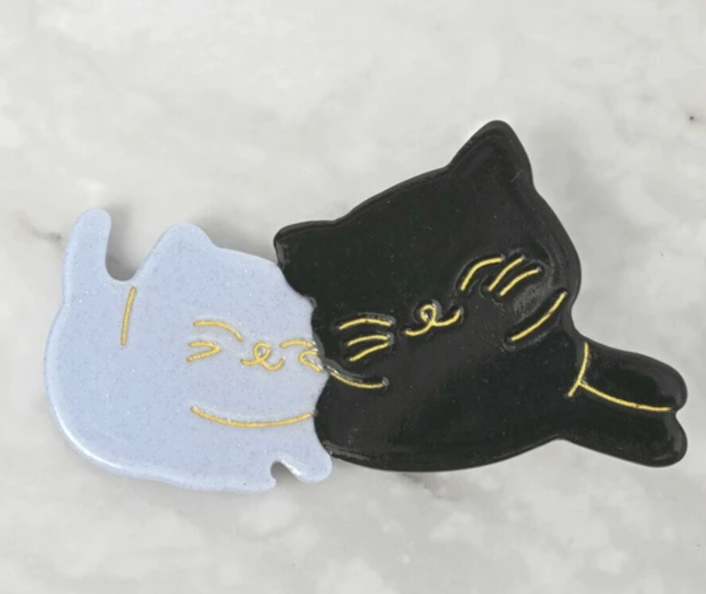 Clip Brown Ladies fashion White Hair Clip Parent-Child Cat