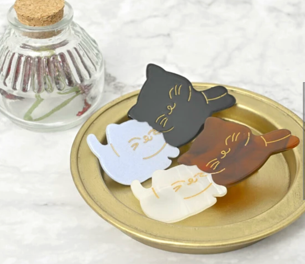 Clip Brown Ladies fashion White Hair Clip Parent-Child Cat