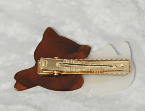 Clip Brown Ladies fashion White Hair Clip Parent-Child Cat