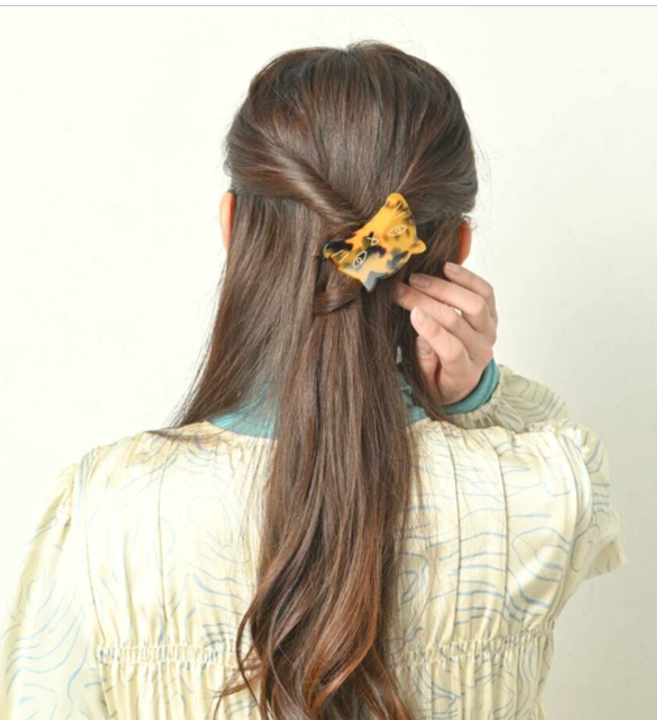 Clip Ladies fashion Hair Clip Cat WHITE