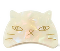 Clip Ladies fashion Hair Clip Cat WHITE