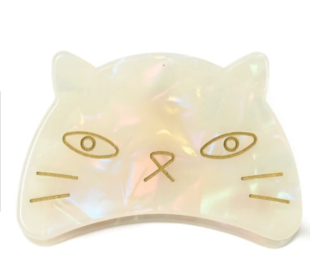 Clip Ladies fashion Hair Clip Cat WHITE