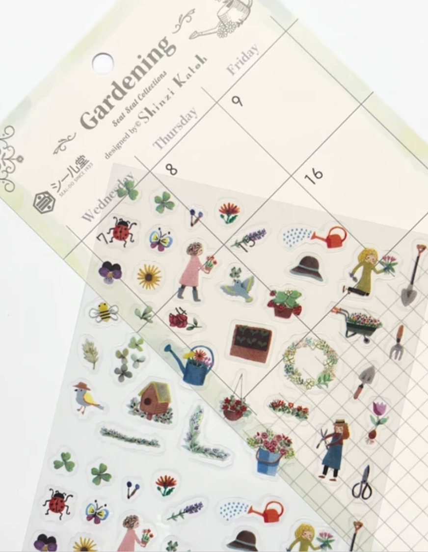 SEAL-DO Decoration Garden Flower Sheet sticker Made in Japan