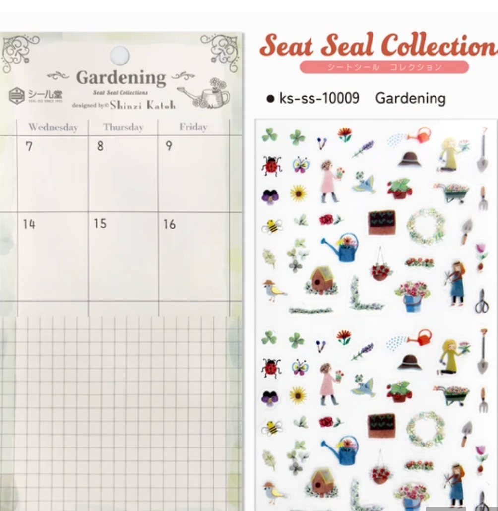 SEAL-DO Decoration Garden Flower Sheet sticker Made in Japan