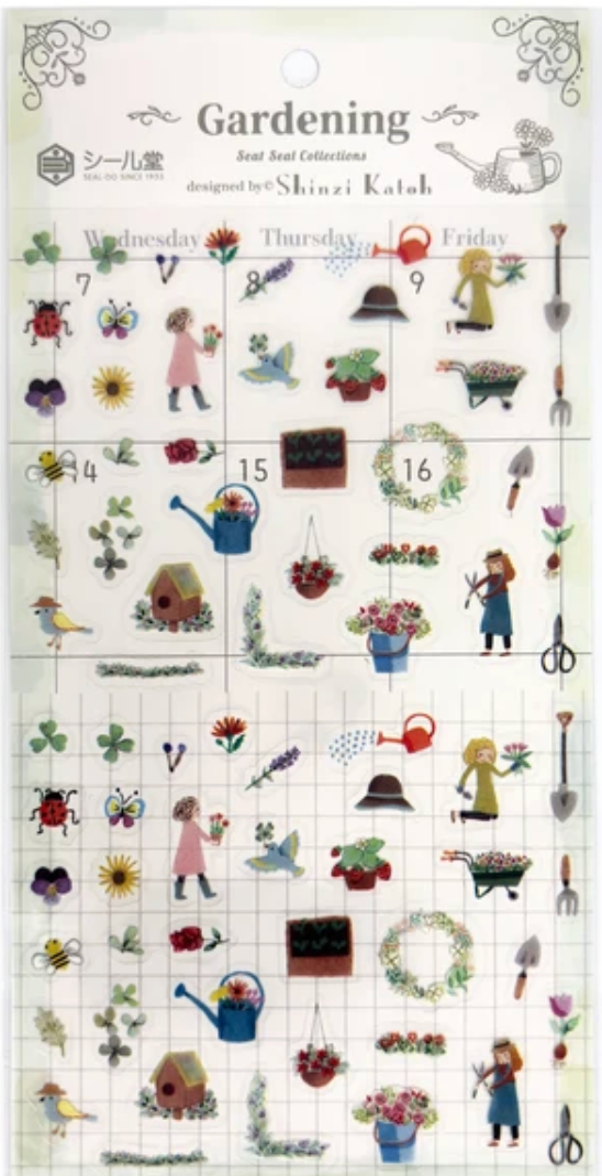 SEAL-DO Decoration Garden Flower Sheet sticker Made in Japan