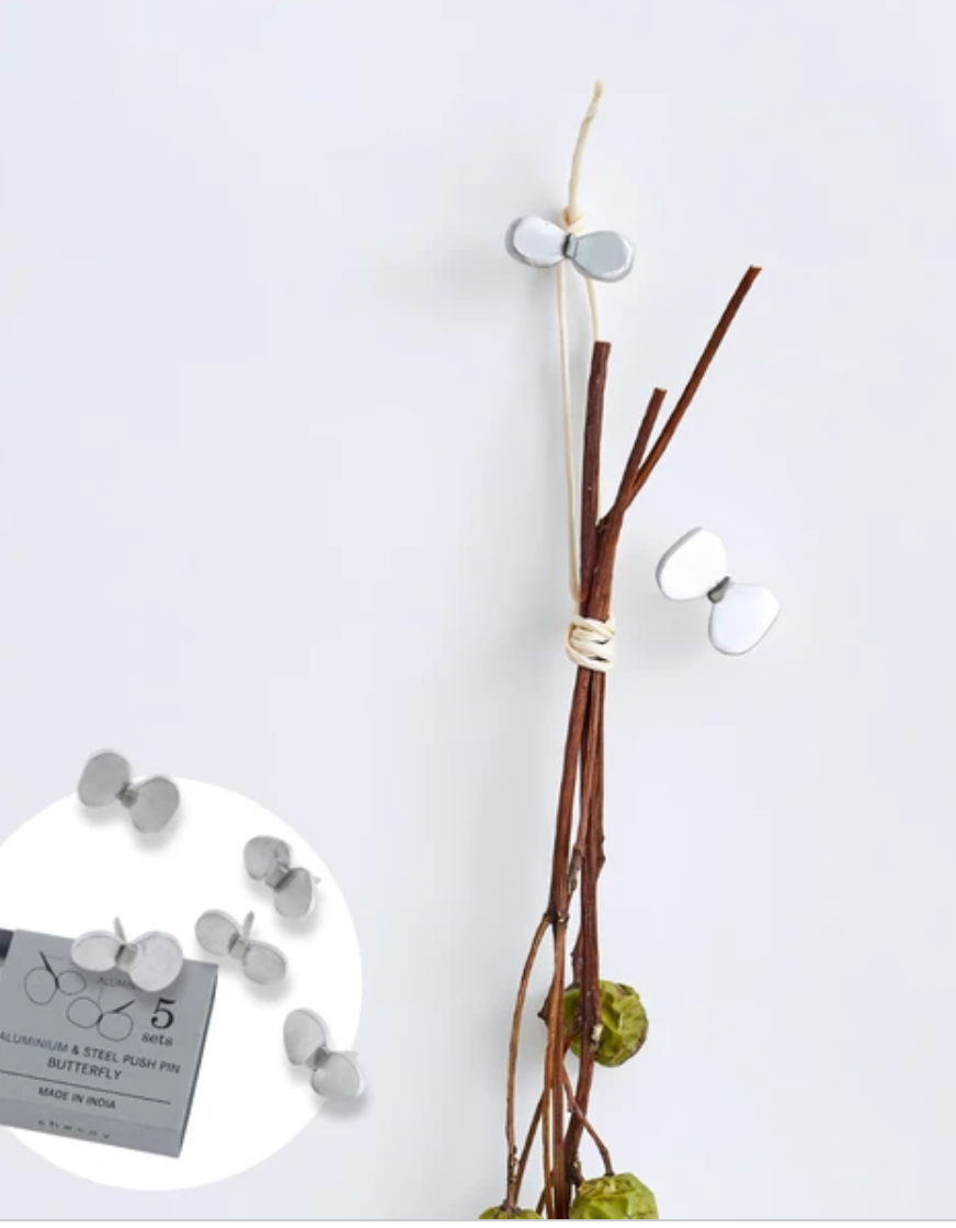 Sliver Pin Butterfly 5-pcs