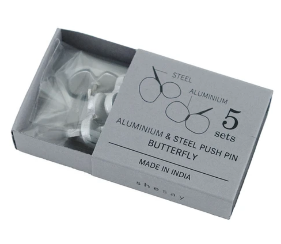 Sliver Pin Butterfly 5-pcs